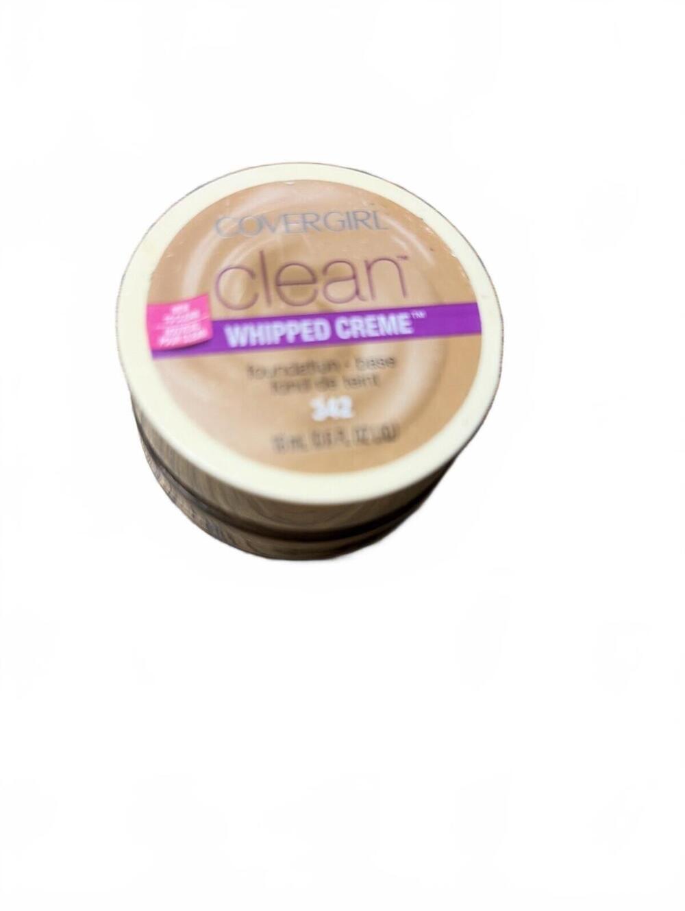 CoverGirl Clean Whipped Creme Foundation #342 MEDIUM BEIGE Discontinued. HTF New